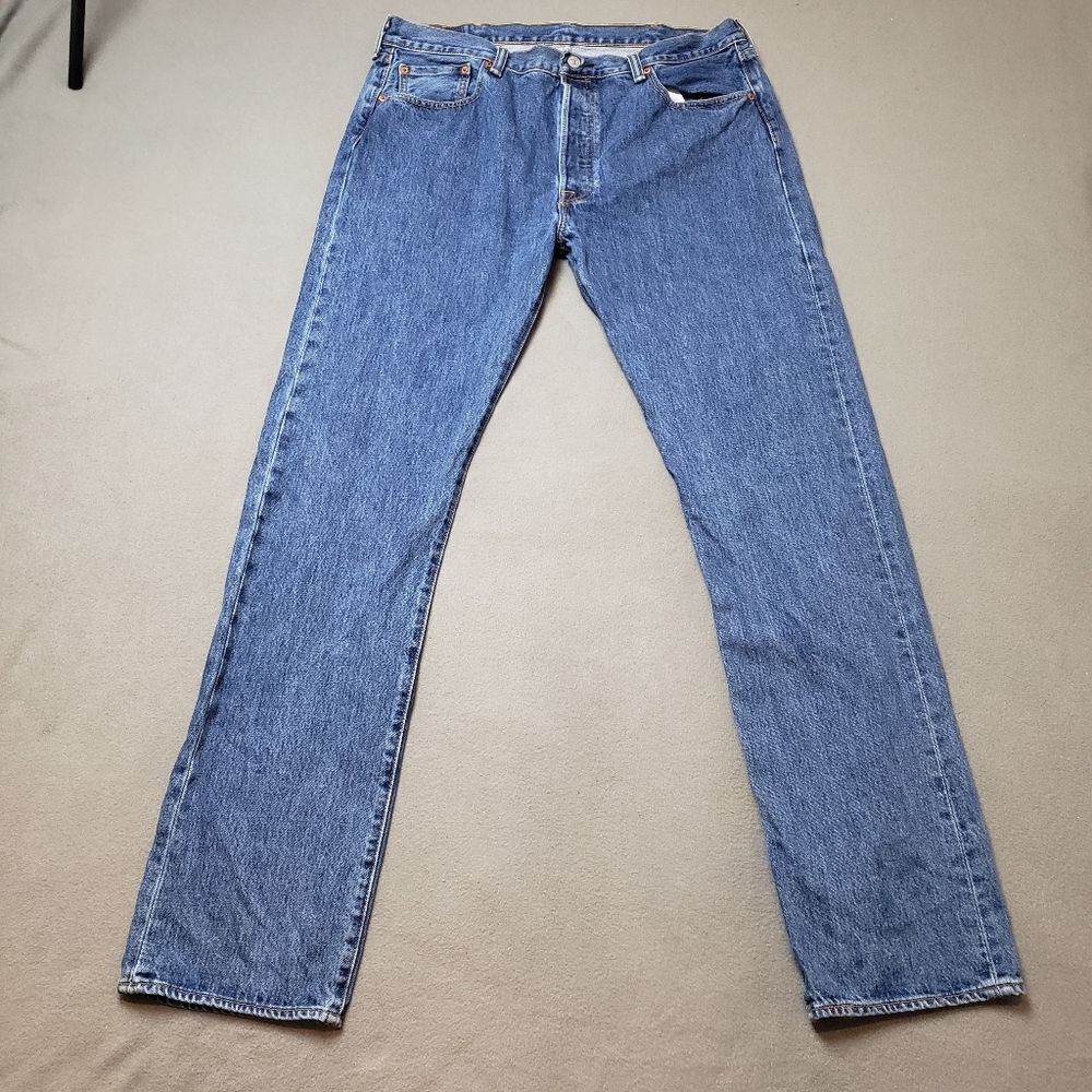 Levi's Men's 501 Straight Jeans - Blue Size 38
